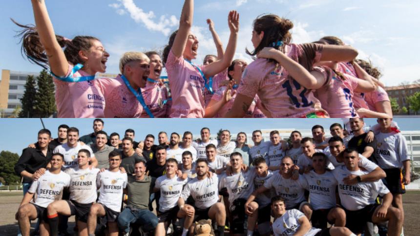 Ciencias Salud arrasa en rugby femenino y CU Defensa suma un nuevo triunfo en rugby masculino